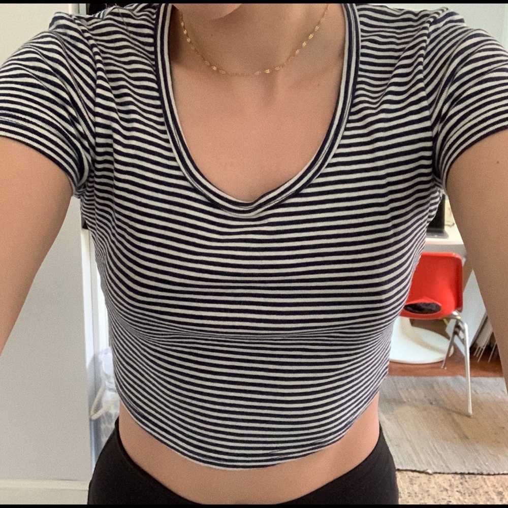 American Apparel Cotton Striped Tee